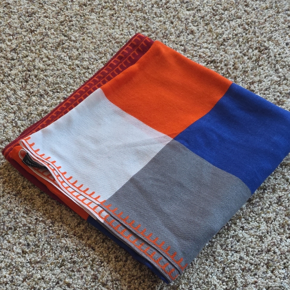 Longchamp Multicolor Geometric Scarf